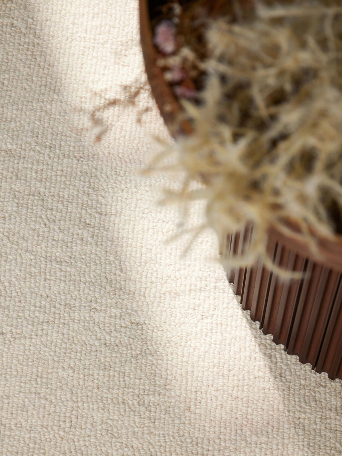 WOLLTEPPICH 200 cm Puristic Creme rund  - Creme, Basics, Textil (200cm) - Elle Decoration