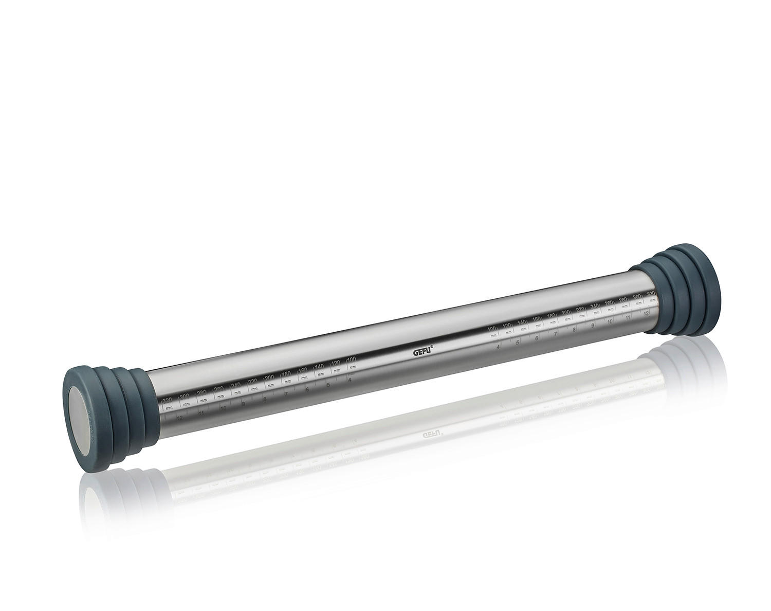 VALJAK ZA TIJESTO Rego  - boje oplemenjenog čelika/crna, Konvencionalno, metal/plastika (5,5/39,7cm) - Gefu