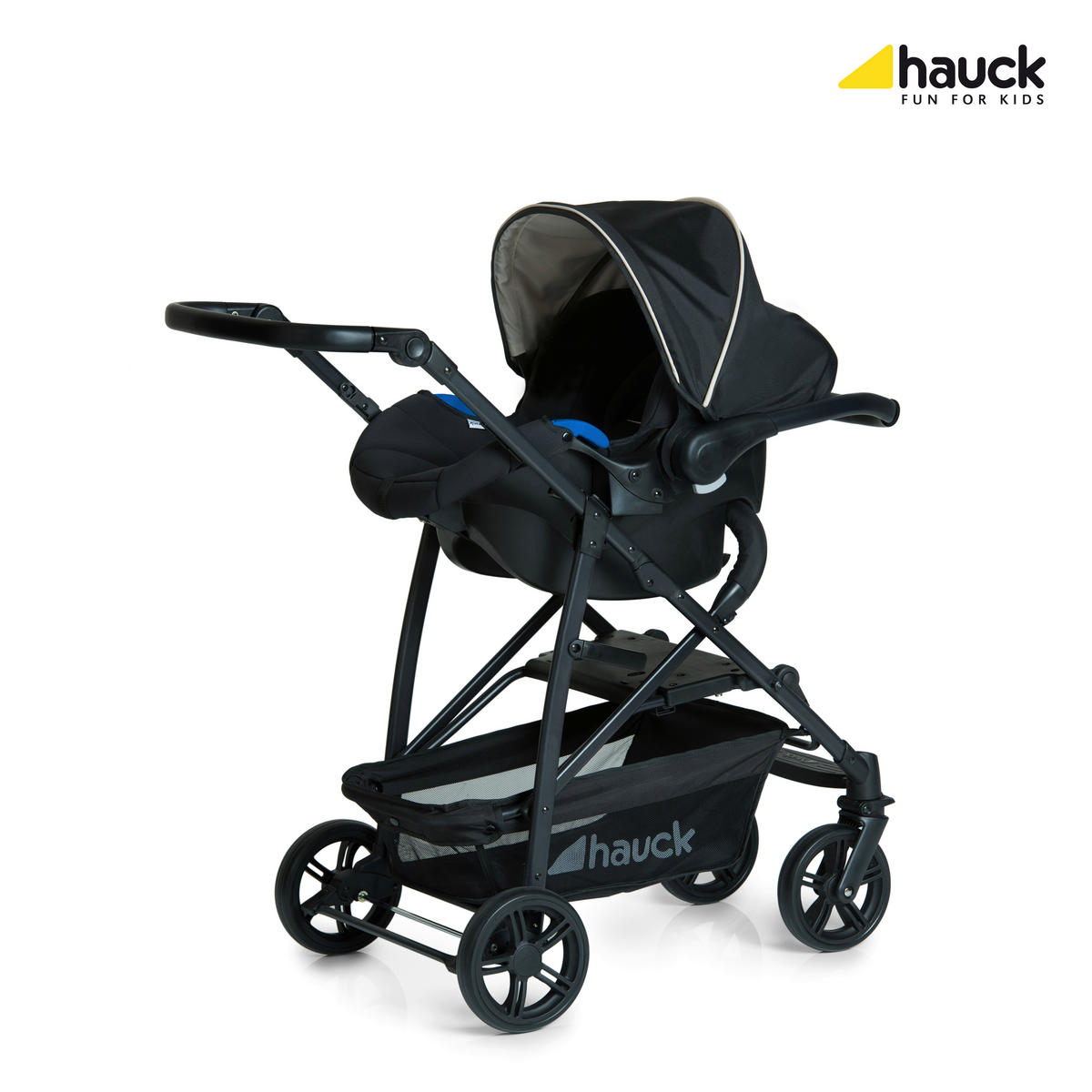 DEČJA KOLICA - SET   - bež/crna, Osnovno, tekstil/metal (104/54/92cm) - Hauck