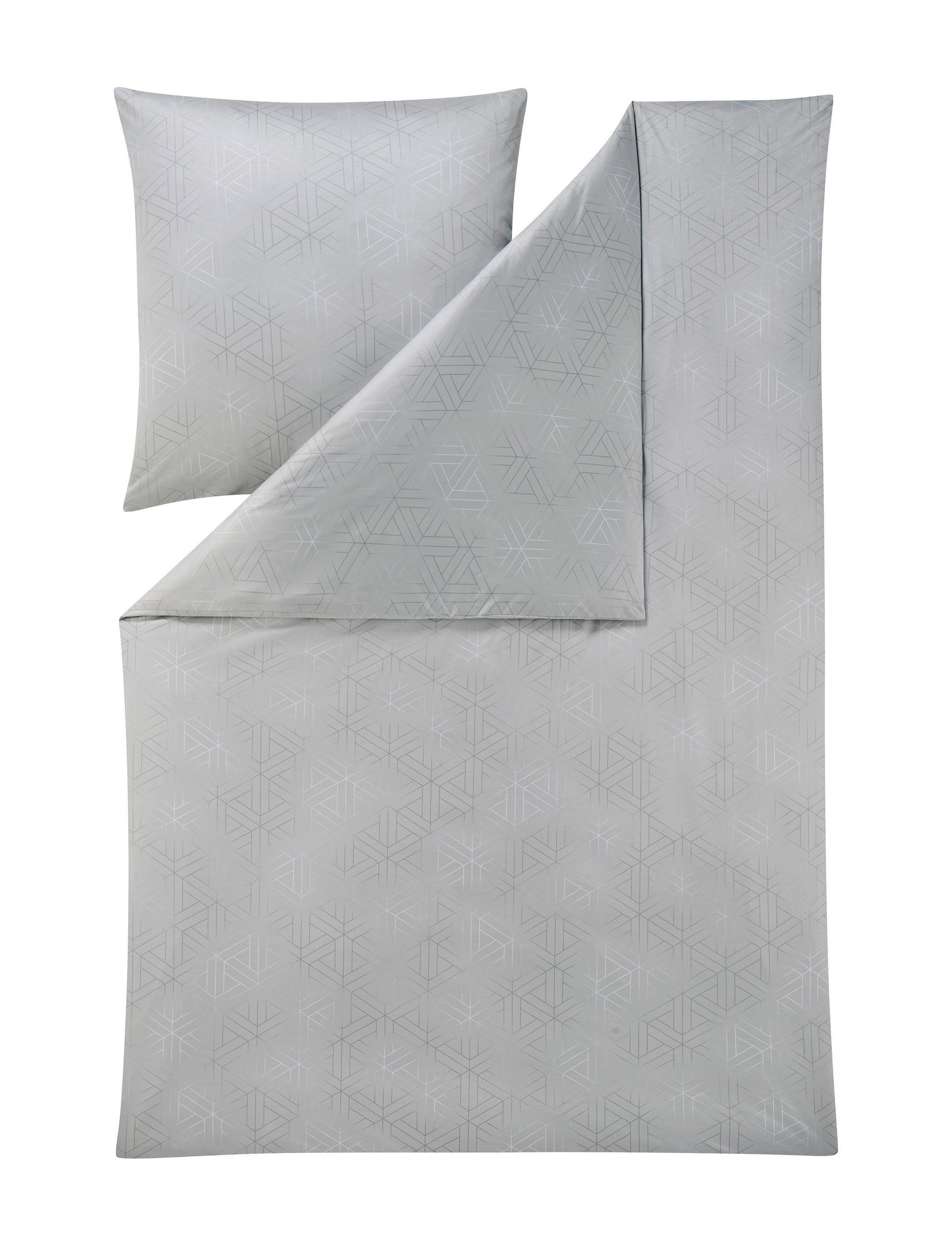BETTWÄSCHE Atelier Interlock-Jersey  - Grau, Design, Textil (155cm) - Estella
