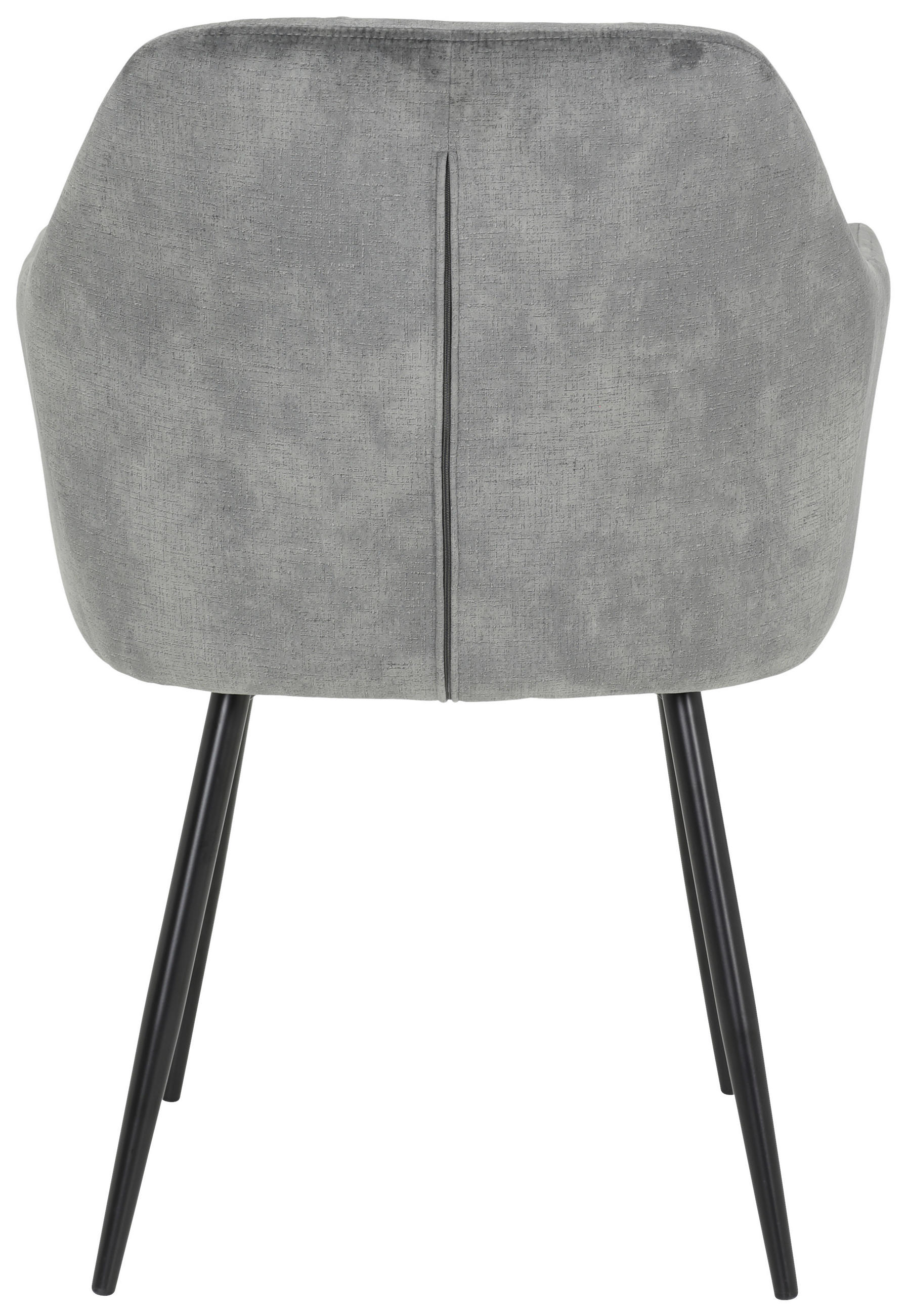 Thumbnail - Mid.you Armlehnstuhl-Set, Grau, Metall, Textil, Rundrohr, 56x81x62 cm, Esszimmer, Stühle, Esszimmerstühle, Armlehnenstüh...