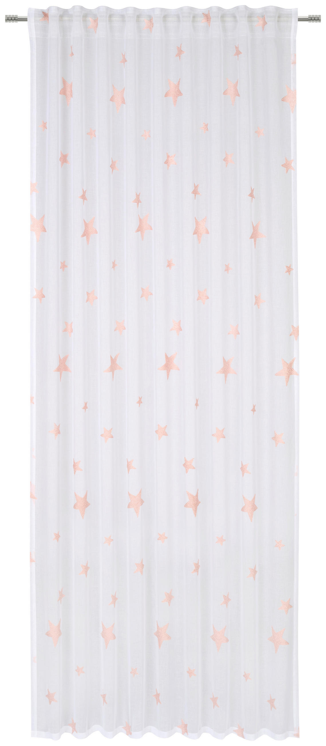 KONČANA ZAVESA  prosojno  140/245 cm   - pink, Konvencionalno, tekstil (140/245cm) - Ben'n'jen