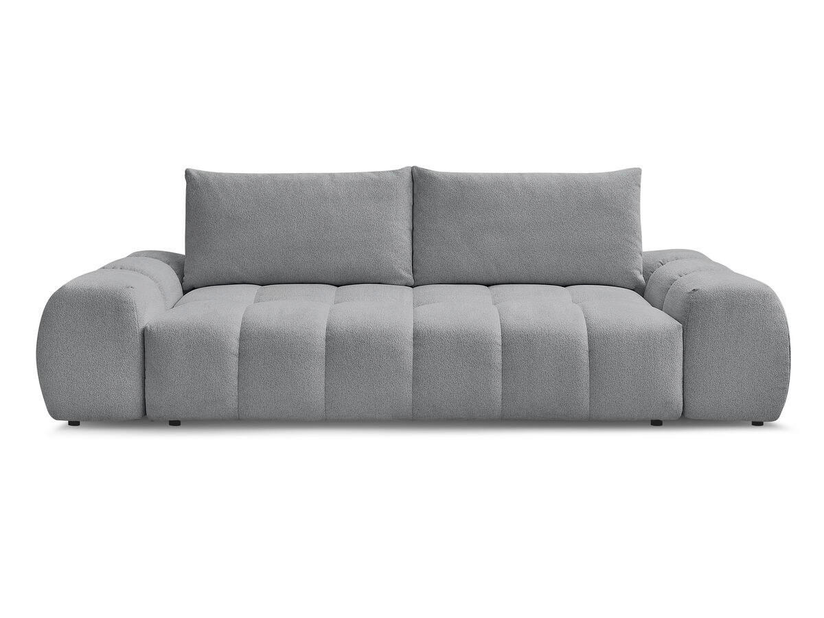 SCHLAFSOFA Flachgewebe Dunkelgrau  - Dunkelgrau/Schwarz, MODERN, Kunststoff/Textil (278/115/90cm) - Livetastic