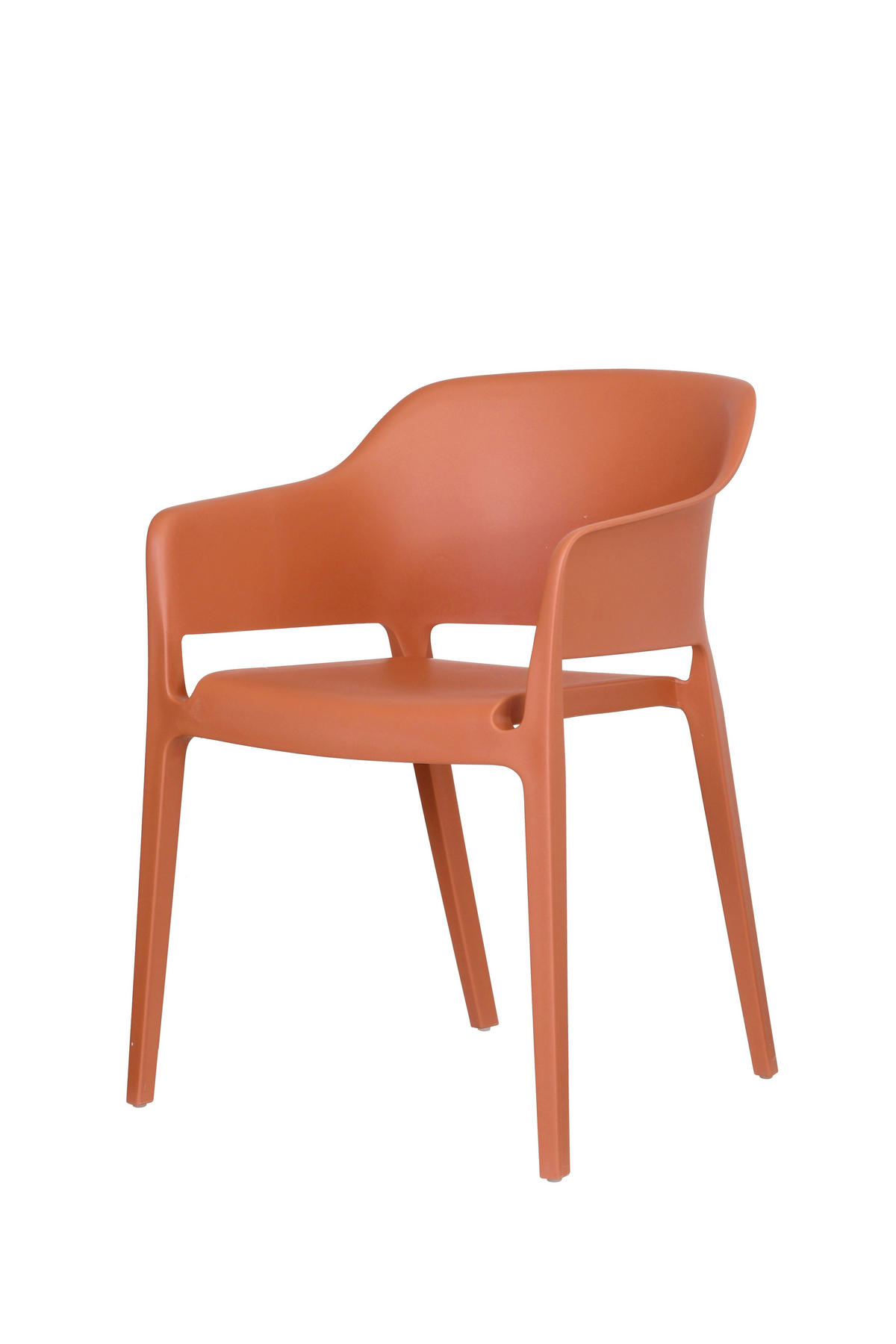 GARTENSTUHL-SET Kunststoff Terracotta  - Terracotta, MODERN, Kunststoff (54,5/77,5/55cm) - Gardenson