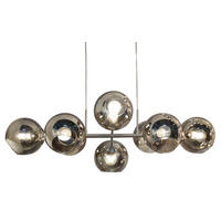 VISEČA SVETILKA  PILAR   100/38/150 cm         E27 - temno siva, Design, kovina/steklo (100/38/150cm) - Globo