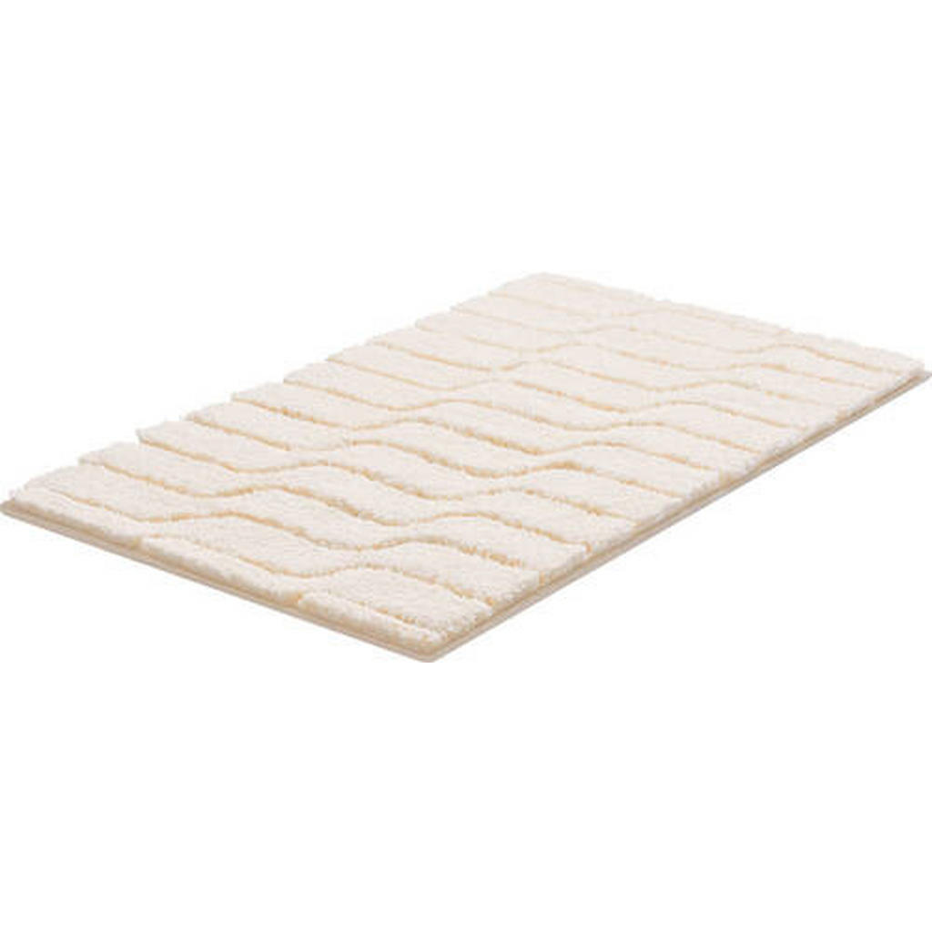 Thumbnail - Grund Badteppich Vogue, Natur, Textil, Wellen, rechteckig, 70x120 cm, Oeko-Tex® Standard 100, für Fußbodenheizung geeign...