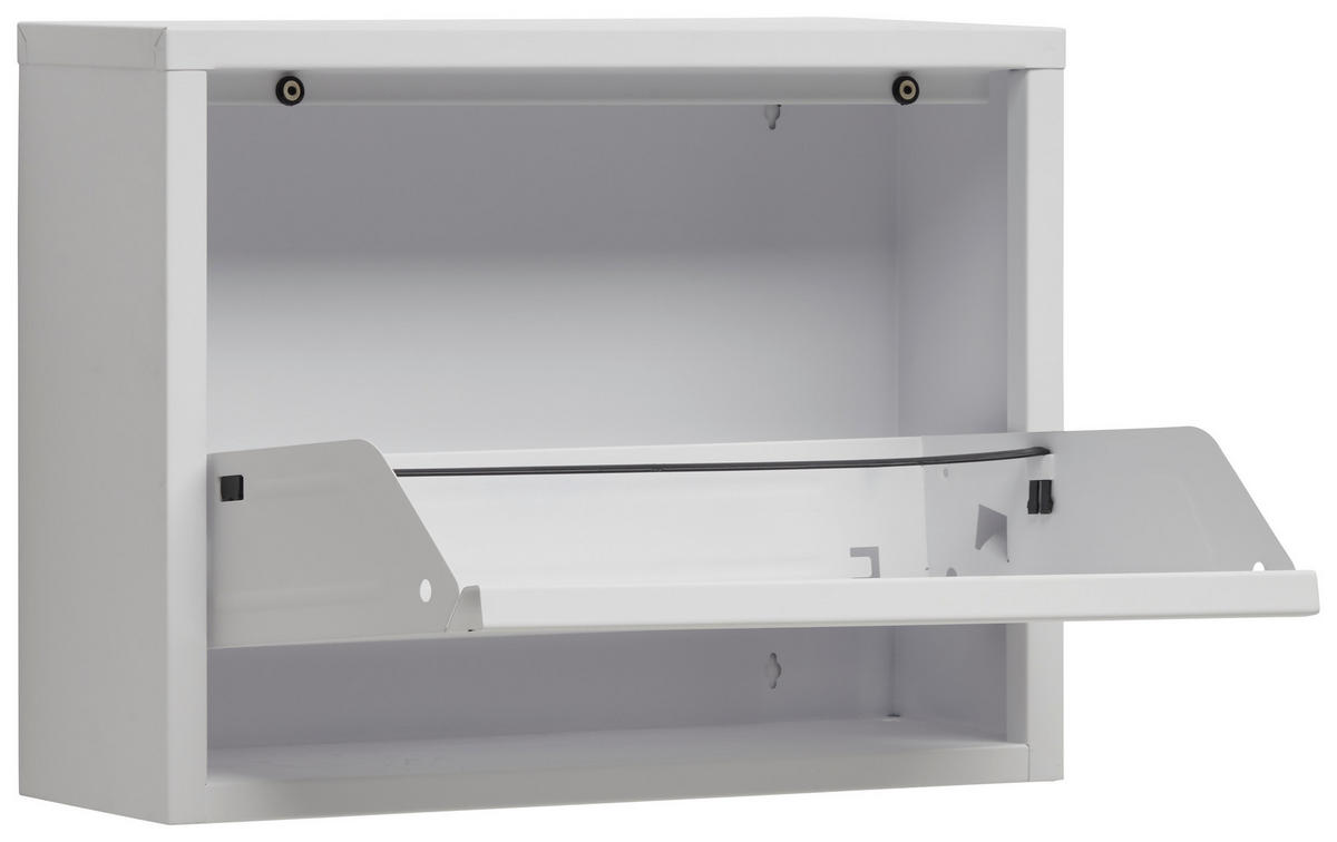 SCHUHKIPPER  in 50/37/15 cm  - Weiß, Basics, Metall (50/37/15cm) - Carryhome