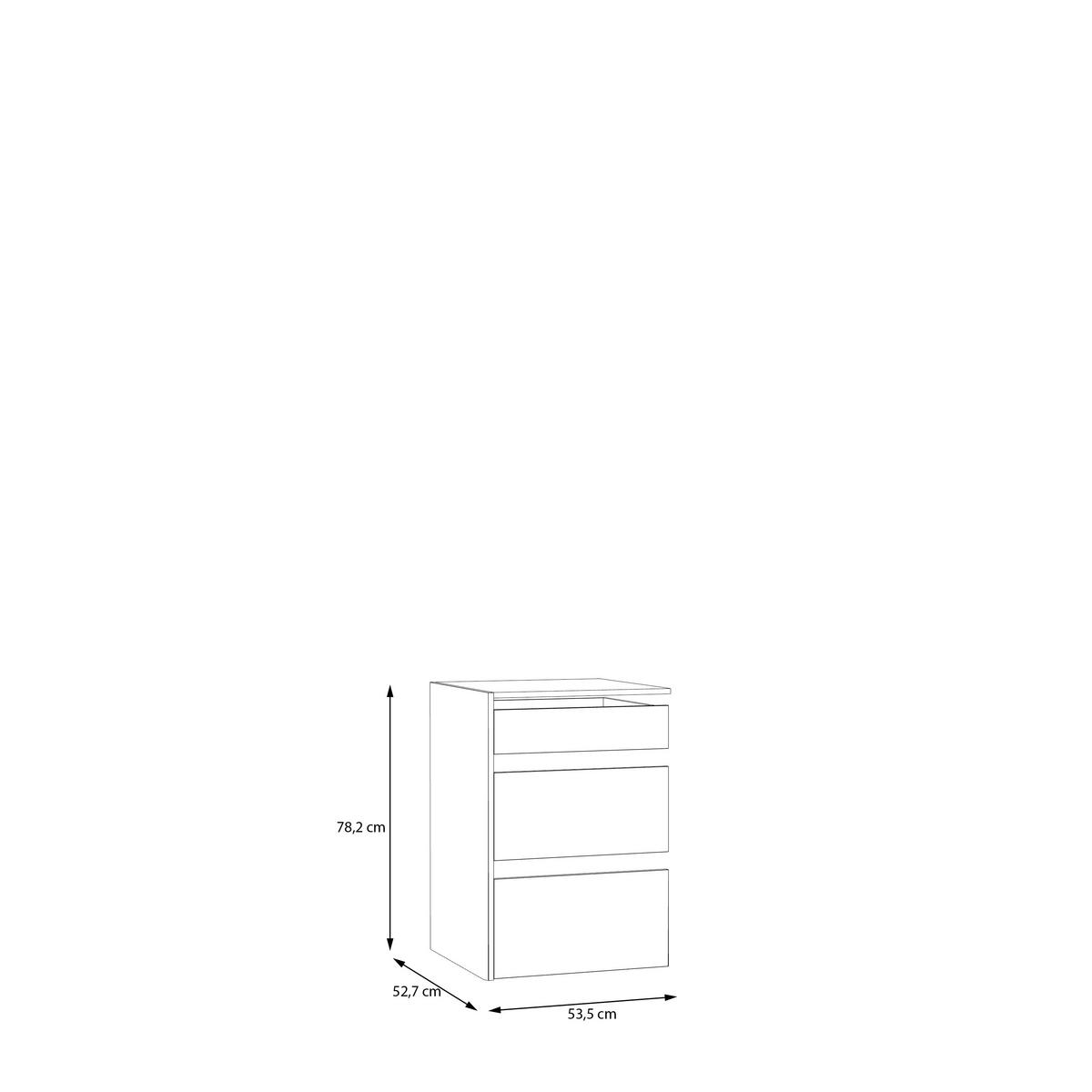 SCHUBKASTENEINSATZ 53,5/78,2/52,7 cm   - Hellgrau, Design, Holzwerkstoff (53,5/78,2/52,7cm) - Carryhome