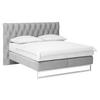 BOXSPRINGBETT 180/200 cm  in Hellgrau  - Chromfarben/Hellgrau, Konventionell, Textil (180/200cm) - Joop!