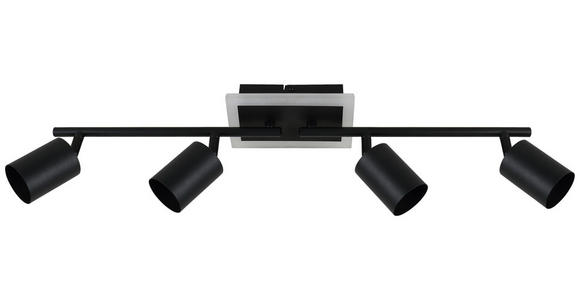 DECKENLEUCHTE 4.2 W    63/9,5/16 cm  - Schwarz, Trend, Kunststoff/Metall (63/9,5/16cm) - Novel