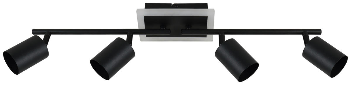 DECKENLEUCHTE 4.2 W    63/9,5/16 cm  - Schwarz, Trend, Kunststoff/Metall (63/9,5/16cm) - Novel