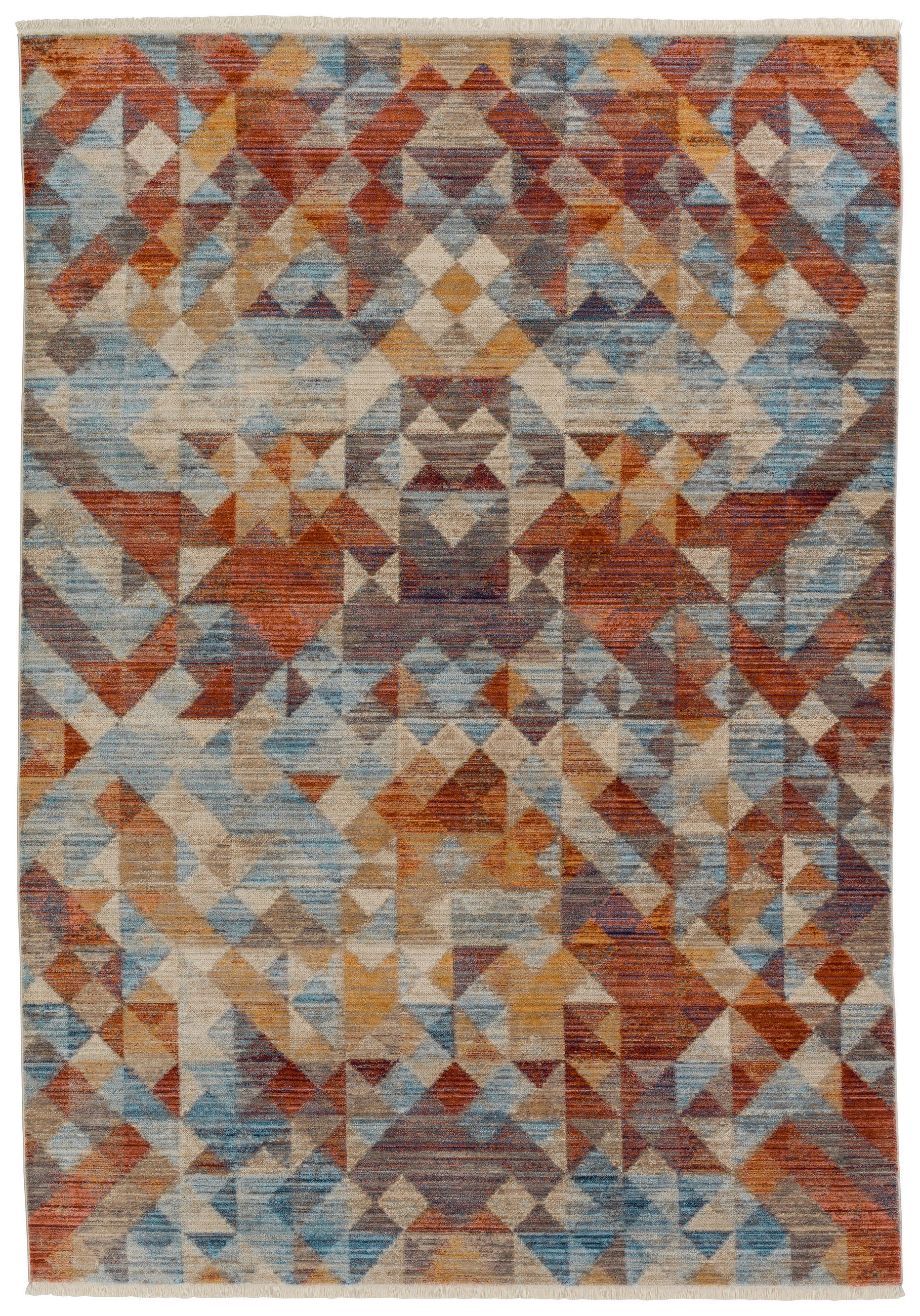 TKANI TEPIH 200/285 cm tirkizna, crvena, narančasta Mystik - narančasta/tirkizna, Basics, tekstil (200/285cm)