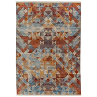 TKANÝ KOBEREC, 200/285 cm, oranžová, červená, tyrkysová - oranžová/tyrkysová, Basics, textil (200/285cm) - Schöner Wohnen