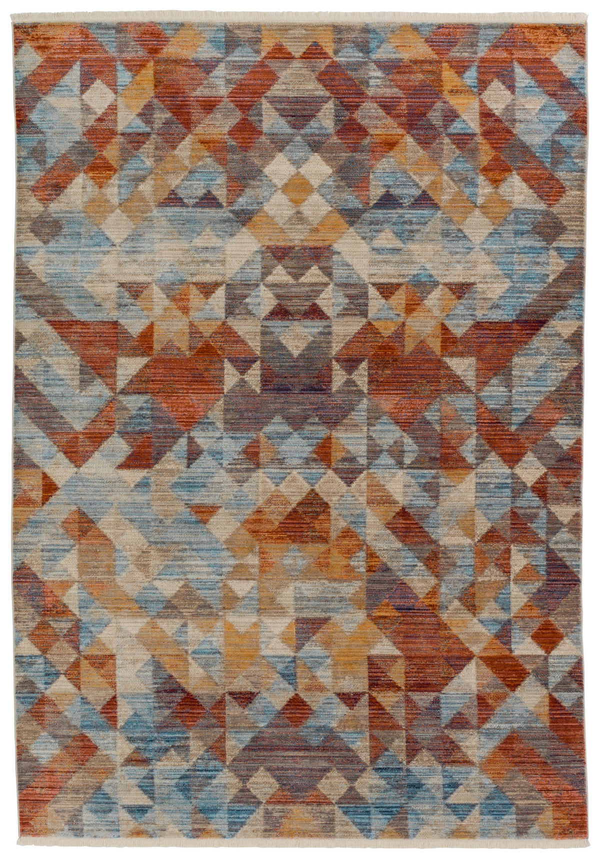 TKANÝ KOBEREC, 200/285 cm, oranžová, červená, tyrkysová - oranžová/tyrkysová, Basics, textil (200/285cm) - Schöner Wohnen