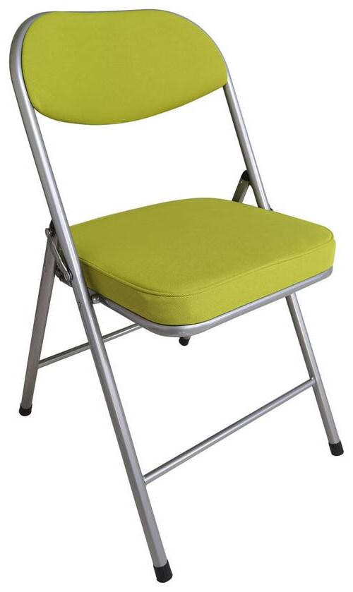 KLAPPSESSEL Flachgewebe Alufarben, Olivgrün  - Alufarben/Olivgrün, MODERN, Textil/Metall (47/79/53cm)