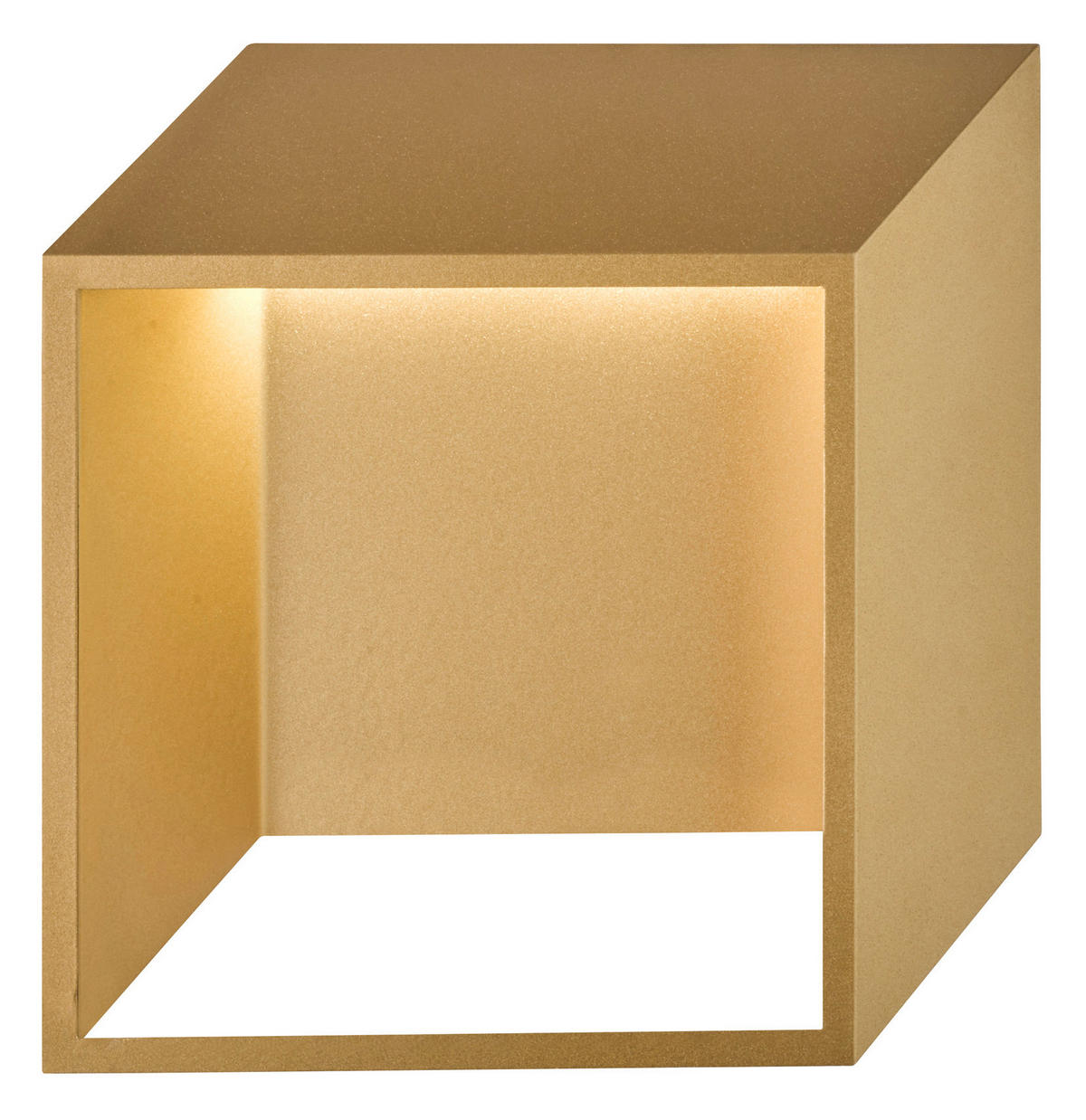 LED-WANDLEUCHTE - Goldfarben, Design, Kunststoff/Metall (25/9,2/25cm) - Globo