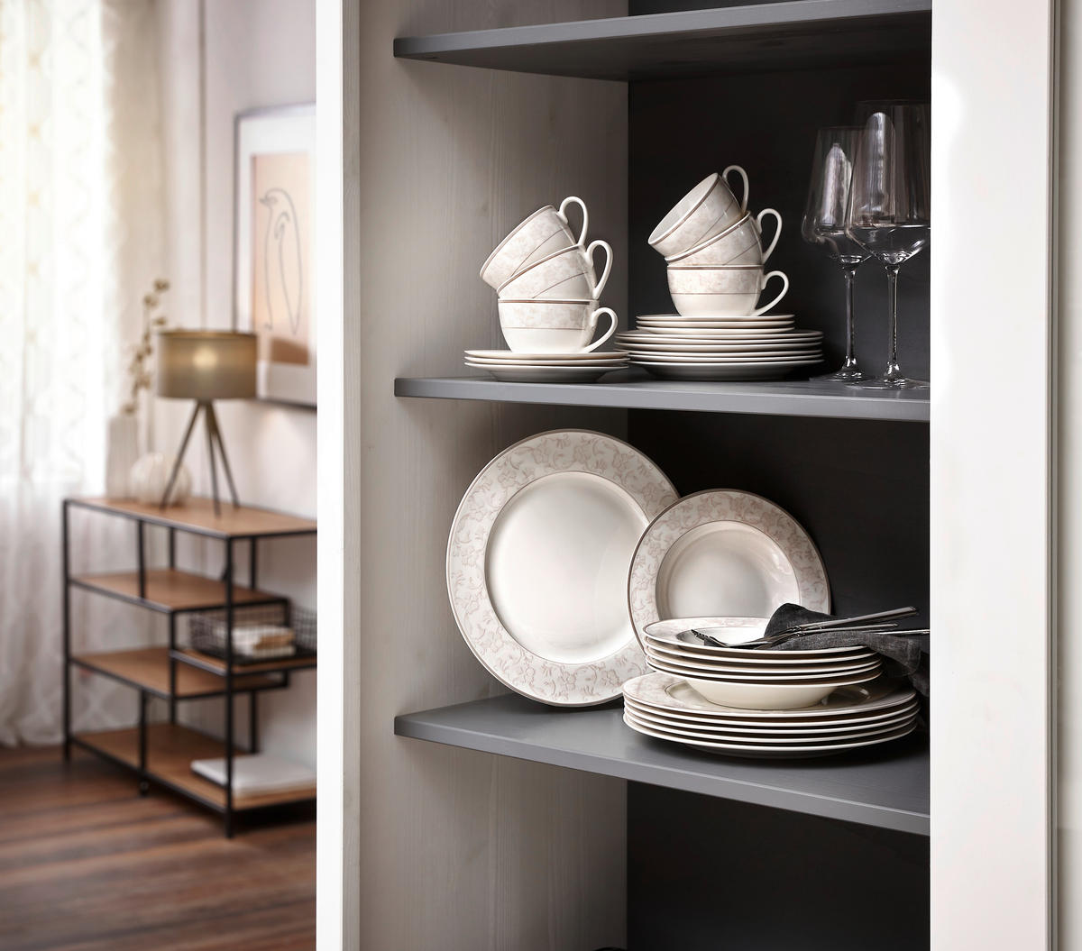 Serviciu De Masă Complet 30 piese  - alb/bej, Design, ceramică - Ritzenhoff Breker