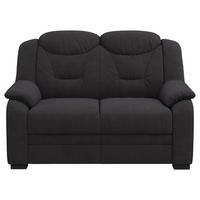 2-SITZER-SOFA Chenille Schwarz  - Schwarz, Basics, Kunststoff/Textil (138/99/99cm) - MID.YOU