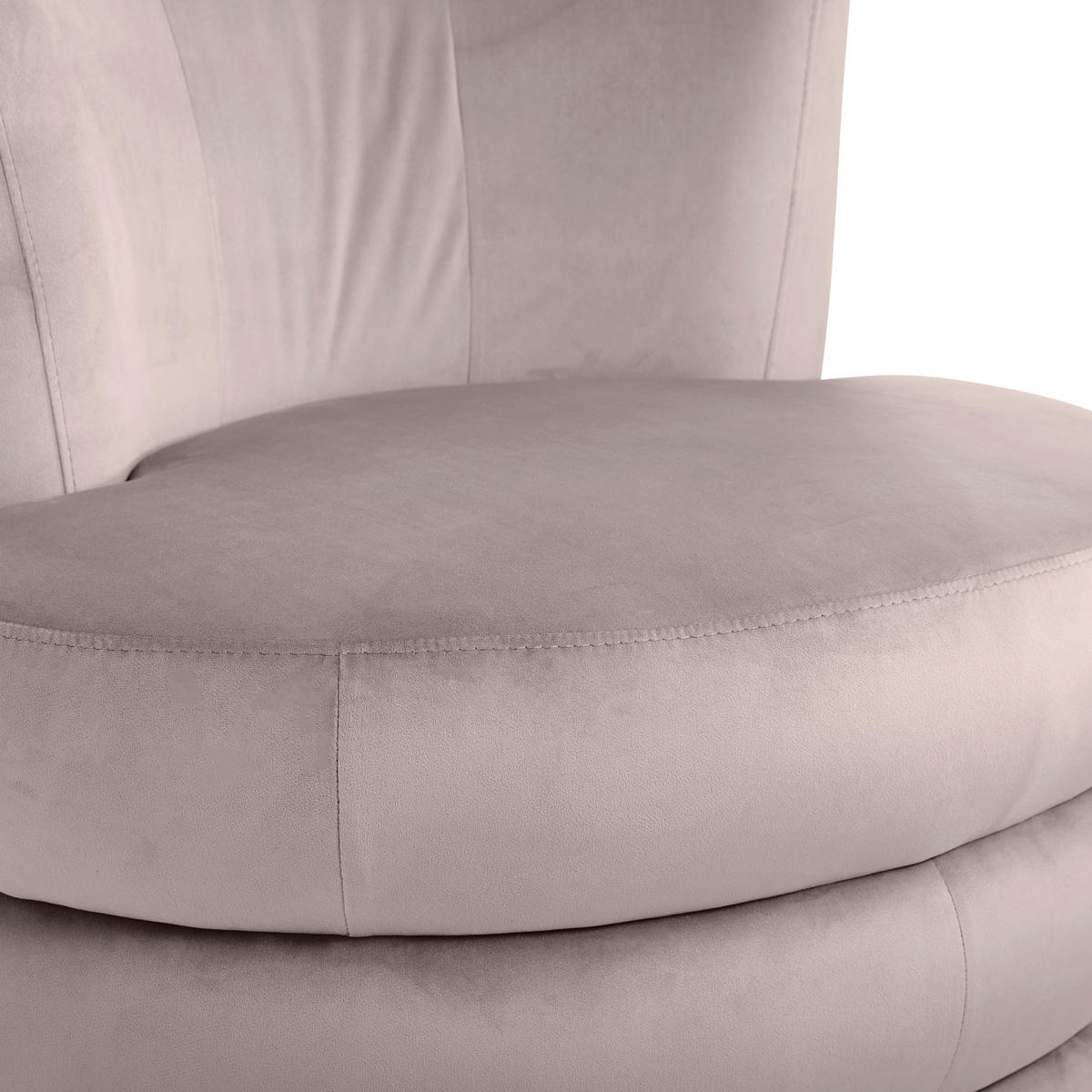 DESIGNSESSEL in Flachgewebe Altrosa  - Edelstahlfarben/Altrosa, Trend, Textil/Metall (90/82/85cm) - Livetastic