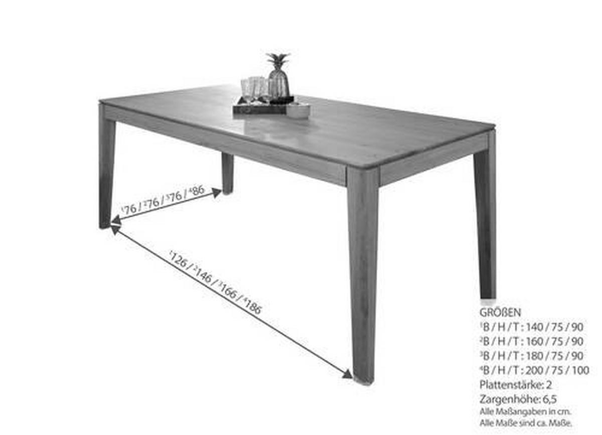 JÍDELNÍ STŮL, hnědá, 200-285/100/75 cm - hnědá, Natur, dřevo (200-285/100/75cm) - Livetastic