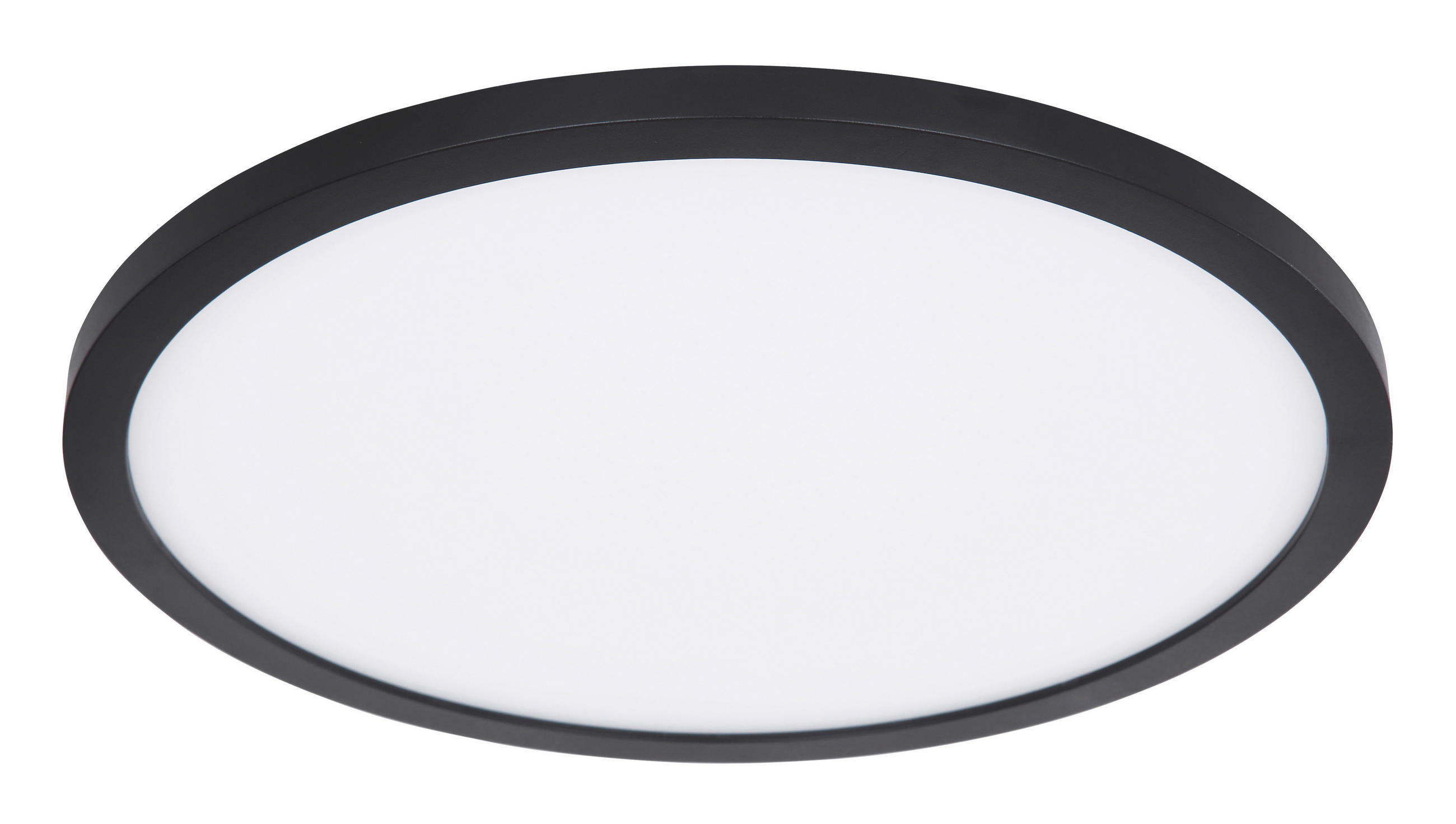 STROPNA LED-SVETILKA  Sapana //3000 K/230 V/ - črna/bela, Basics, umetna masa (42/2,5cm) - Globo