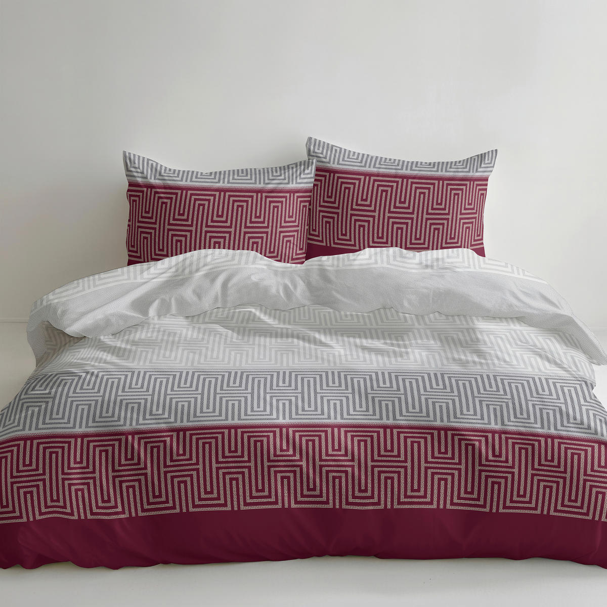 BETTWÄSCHE Flanell 200/200 cm  - Weinrot, Design, Textil (200/200cm) - Florella