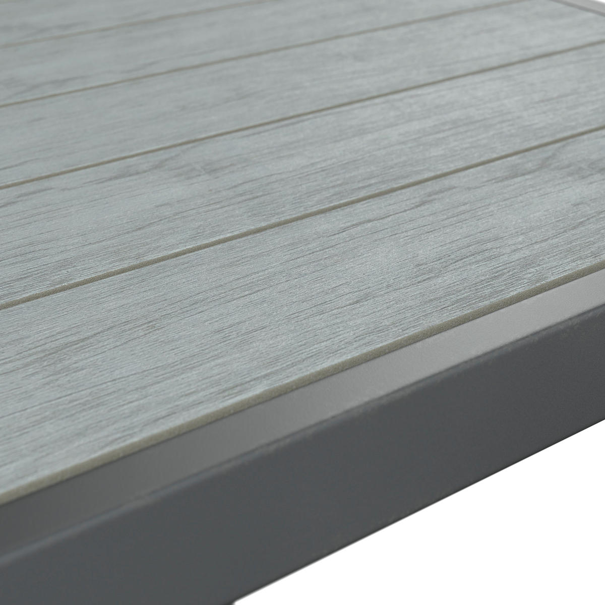 LOUNGE ÉTKEZŐGARNITÚRA 4 részes    - antracit/szürke, Design, műanyag/textil - Ambia Garden