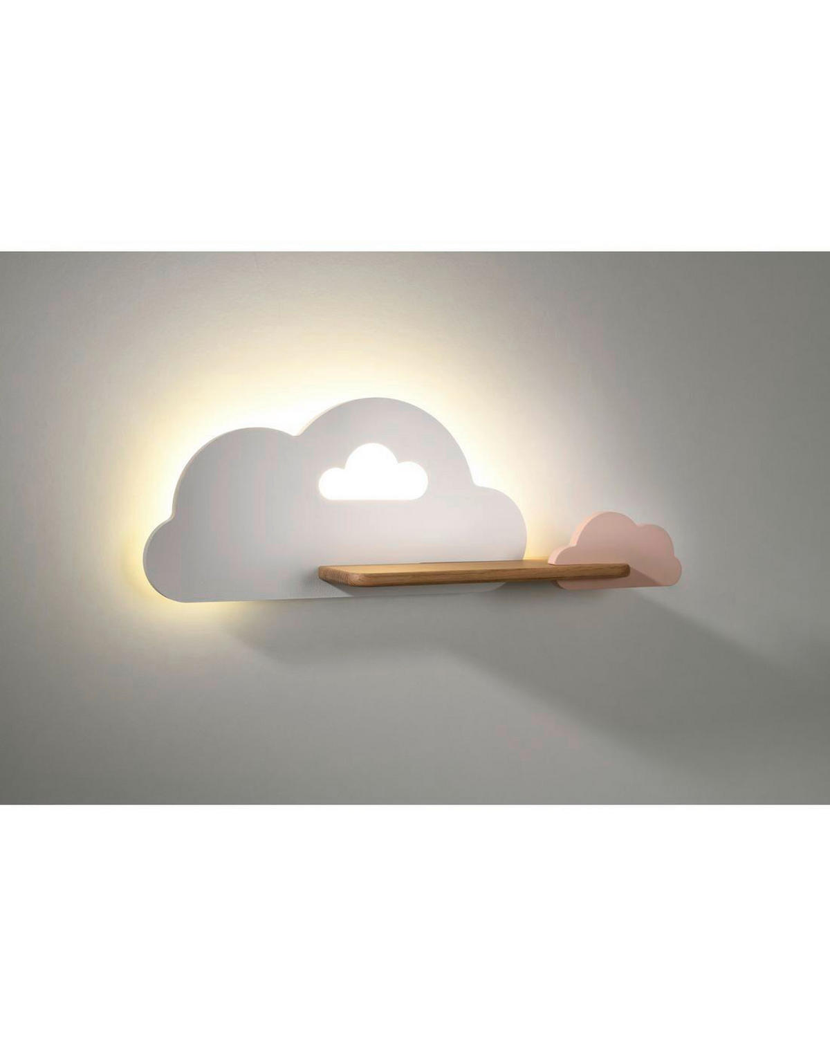 KINDERWANDLEUCHTE 53/12/18.5 cm   - Pink/Weiß, Basics, Holz/Holzwerkstoff (53/12/18.5cm)