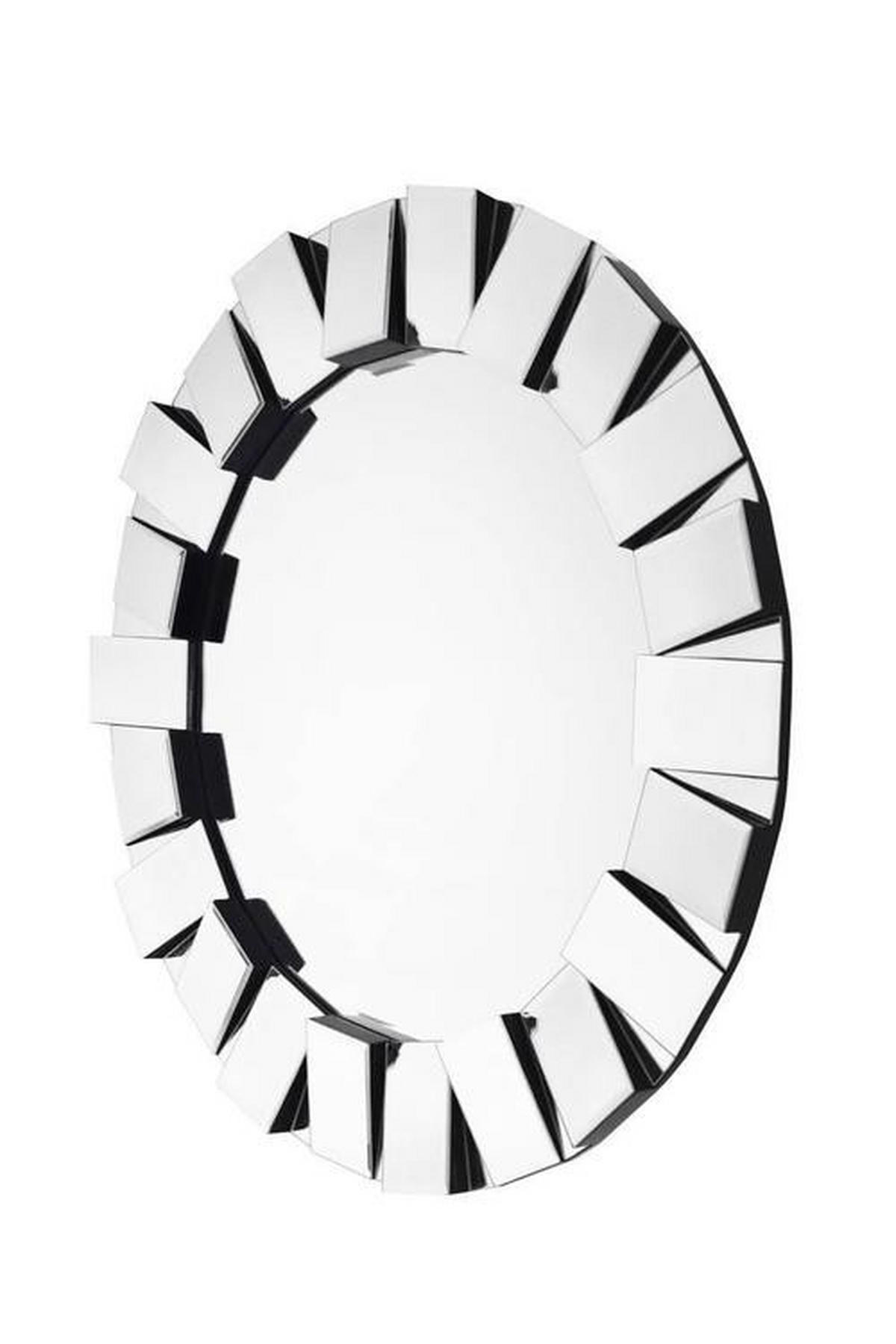 NÁSTĚNNÉ ZRCADLO 80/80/5 cm  - barvy stříbra, Basics, kov/sklo (80/80/5cm)