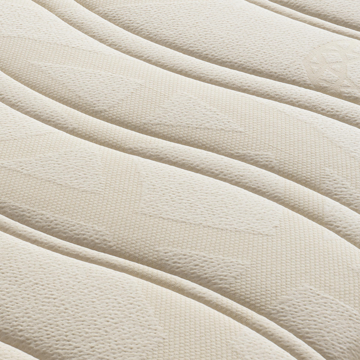 LATEXMATRATZE Waldgrün 90/200 cm Höhe ca. 18 cm 7 -Zonen - Weiß, Basics, Textil (90/200cm) - Linea Natura