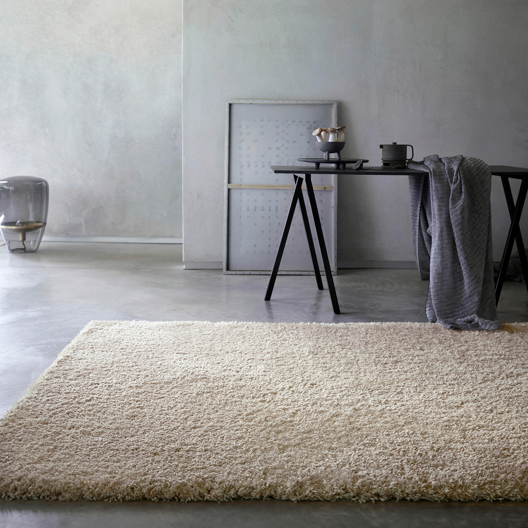 HOCHFLORTEPPICH 80/150 cm Smilla Beige  - Beige, Design, Textil (80/150cm) - WECON HOME BASIC