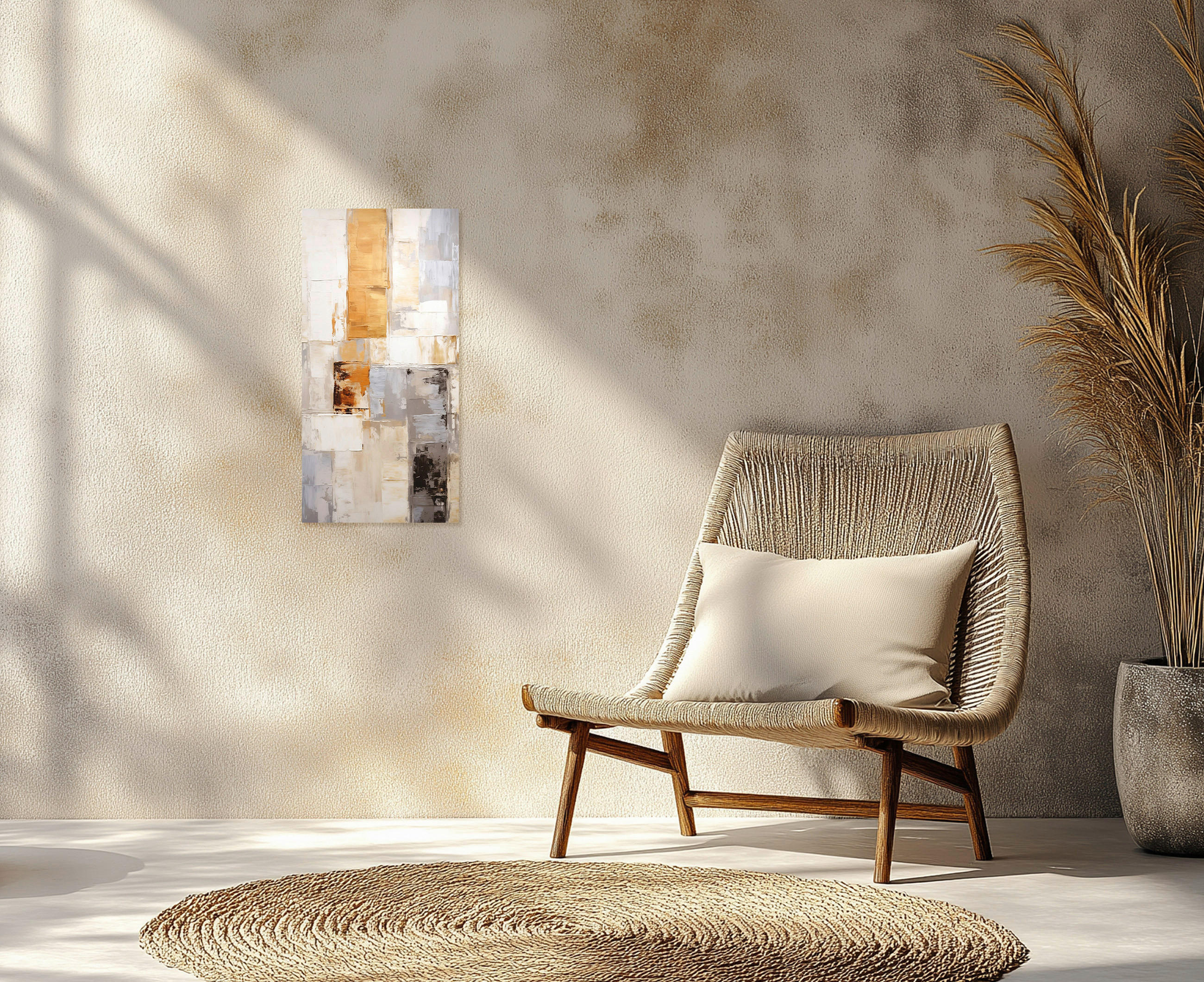 KEILRAHMENBILD Abstraktes 20/40 cm  - Multicolor, Basics, Holz/Papier (20/40cm)