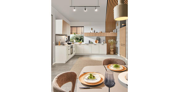 EINBAUKÜCHE - Weiß, Design, Holzwerkstoff - Dieter Knoll