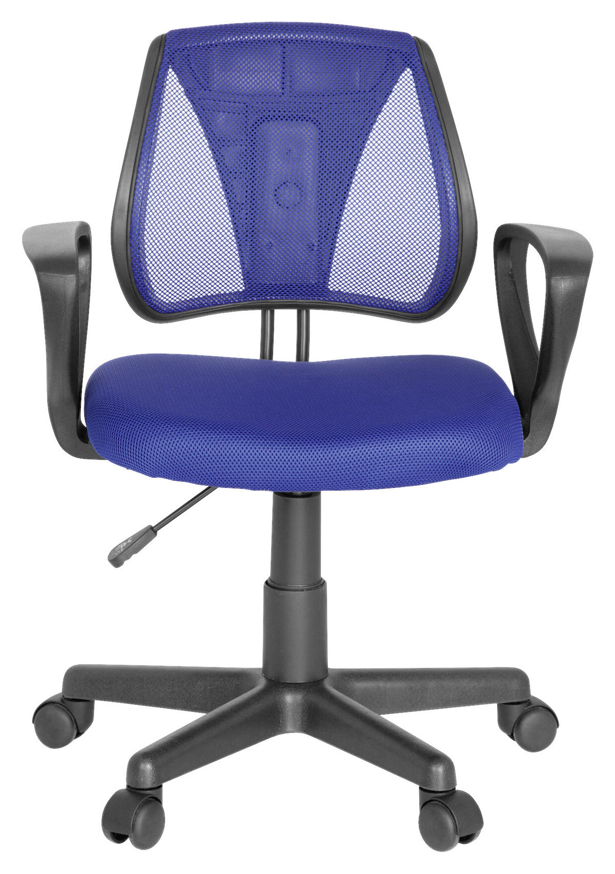 JUGENDDREHSTUHL Dunkelblau  - Schwarz/Dunkelblau, Basics, Kunststoff (58/75-92/45cm) - MID.YOU