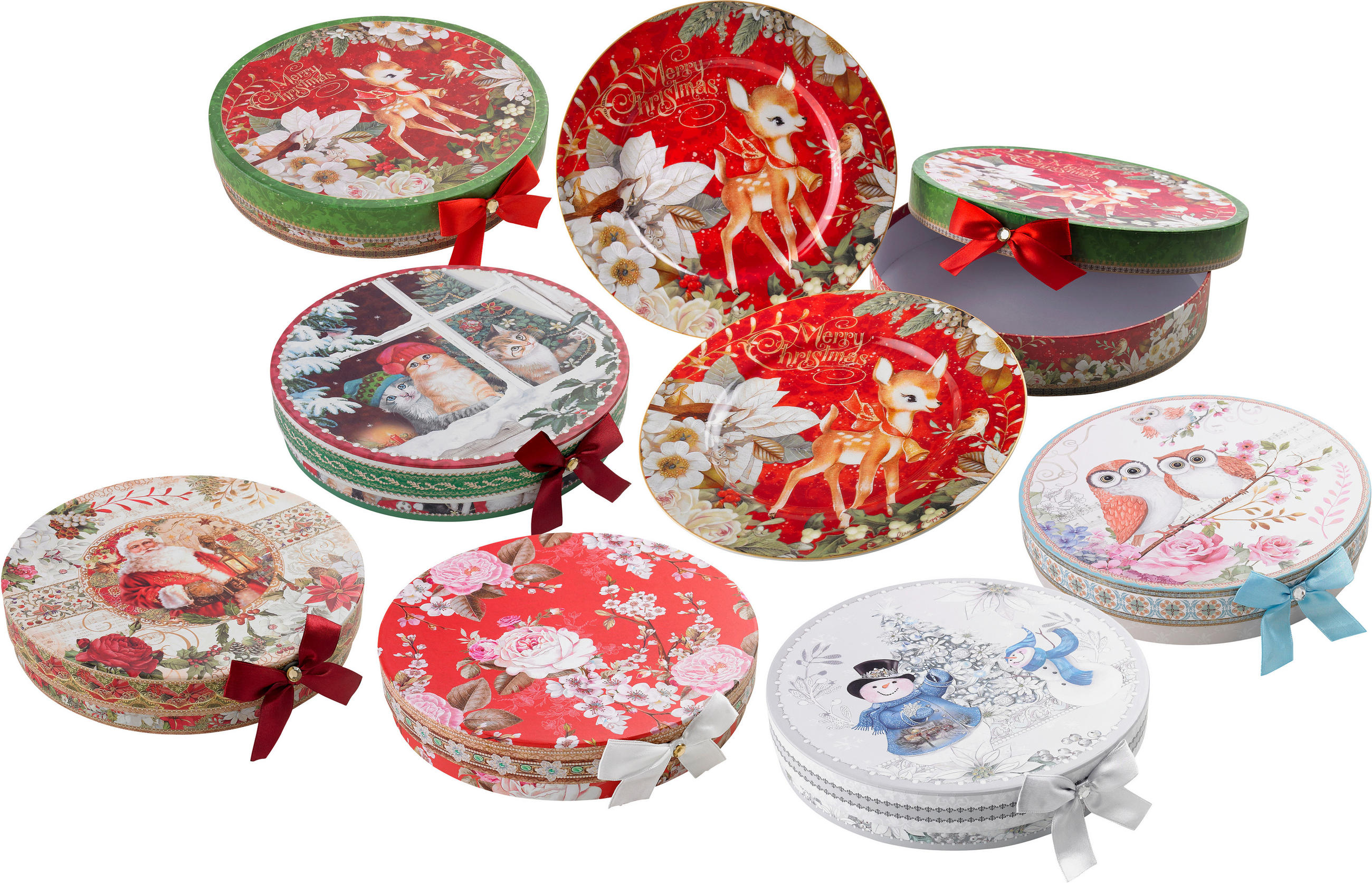 KROŽNIK ZA TORTO   keramika  20 cm        - večbarvno, Trendi, keramika (20cm) - X-Mas