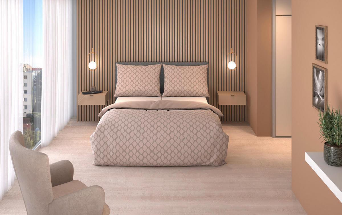 WENDEBETTWÄSCHE STRIPES DK Satin 200/200 cm  - Beige, Design, Textil (200/200cm) - Dieter Knoll