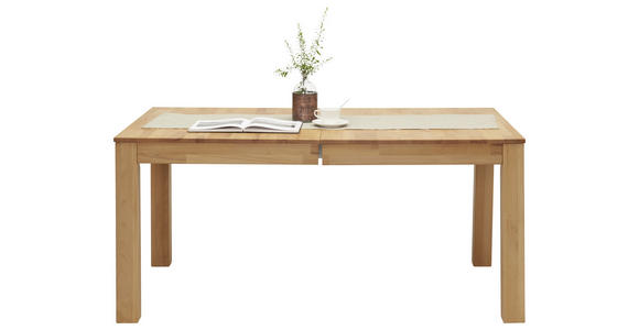 ESSTISCH Kernbuche rechteckig ausziehbar - Buchefarben/Kernbuche, KONVENTIONELL, Holz (160-295/90/75cm) - Carryhome