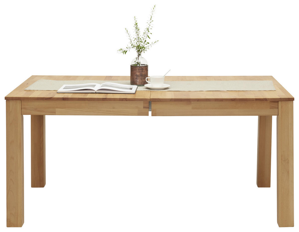 ESSTISCH Kernbuche rechteckig  ausziehbar  - Buchefarben/Kernbuche, KONVENTIONELL, Holz (160-295/90/75cm) - Carryhome