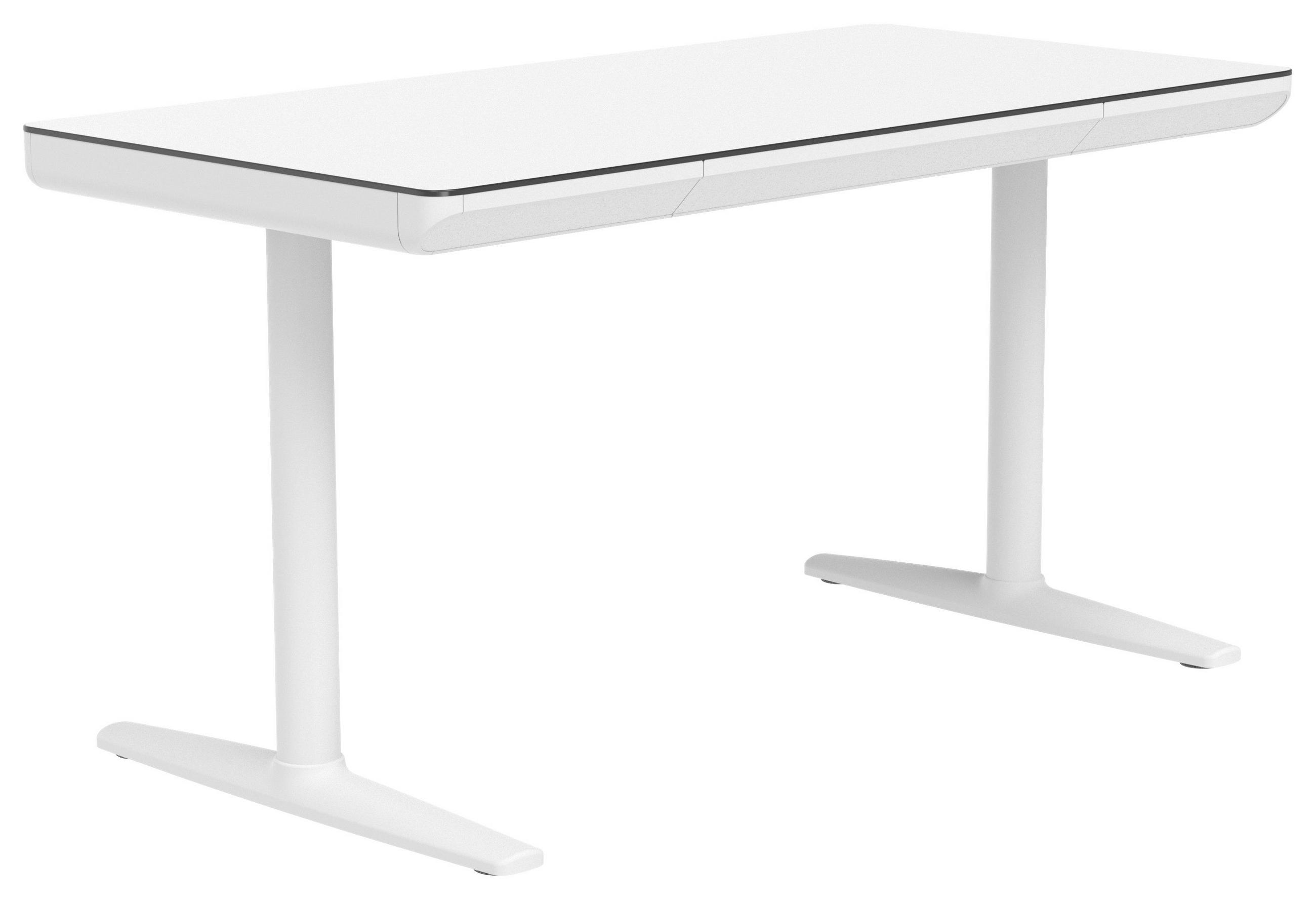 SCHREIBTISCH 140/70/73 cm Weiß  - Weiß, Design, Holzwerkstoff/Kunststoff (140/70/73cm) - Novel