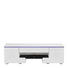 TV-ELEMENT Weiß - Silberfarben/Weiß, Design (140/44/40cm) - Carryhome