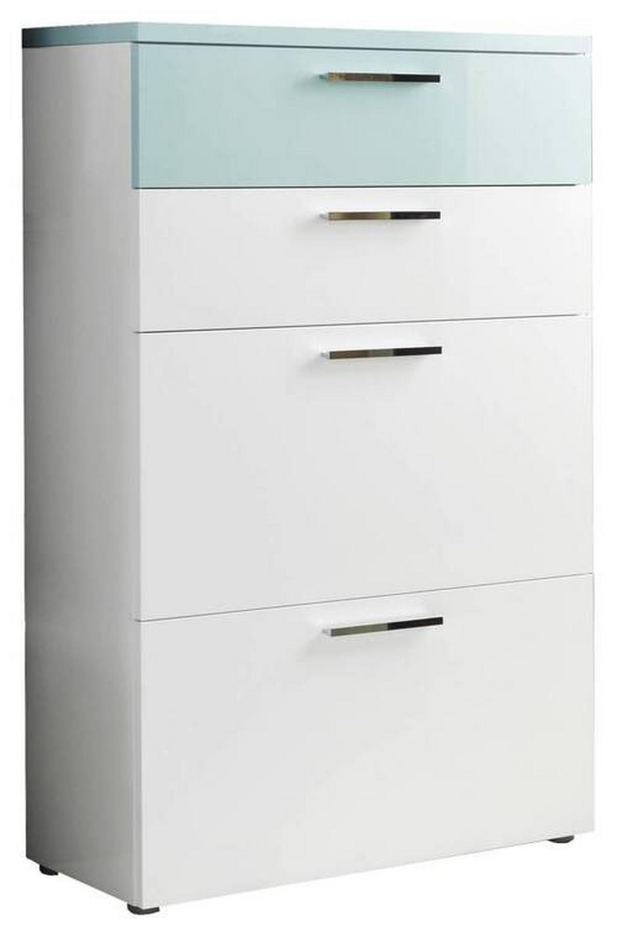 SCHUHSCHRANK  in 81/126/35 cm  - Chromfarben/Schwarz, Design, Holzwerkstoff/Kunststoff (81/126/35cm) - Moderano