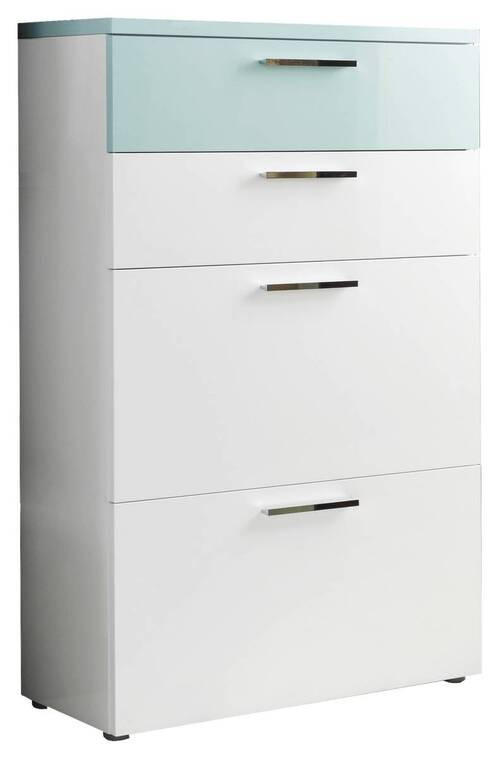 Moderano Schuhschrank Weiß, 81x126x35 cm