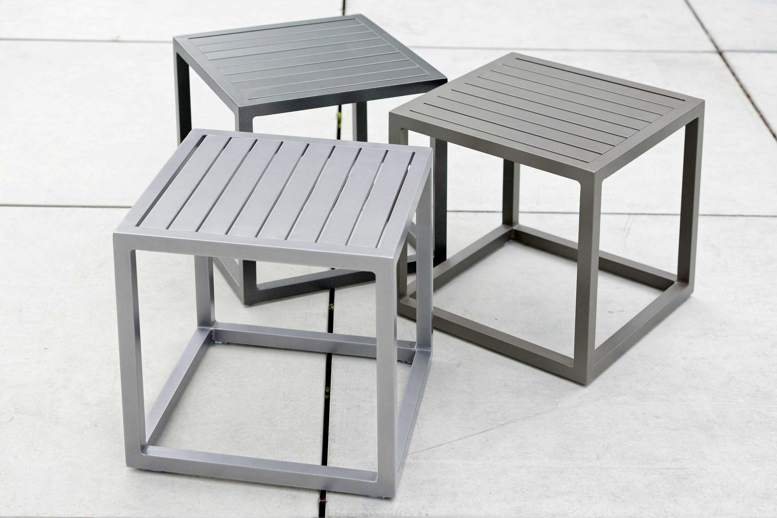 GARTENBEISTELLTISCH 40/40/40 cm Metall - Graphitfarben, Basics, Metall (40/40/40cm) - Stern