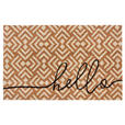 KOKOSMATTE MIX MATS HELLOGEOMETRIC 45X75 - Hellbraun/Schwarz, Basics, Naturmaterialien/Kunststoff (45/75cm) - Esposa