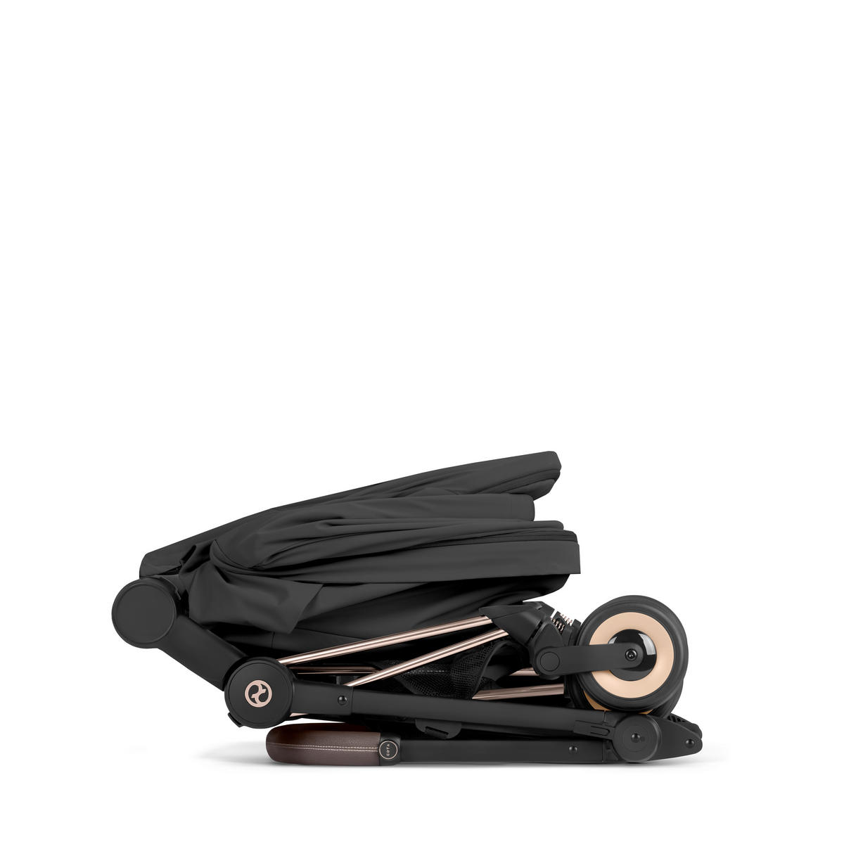 KIŠOBRAN KOLICA  COŸA Comfort Rosegold  - ružičasto zlatna/crna, Basics, tekstil/metal (79/44cm) - cybex PLATINUM