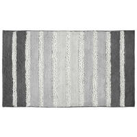 BADTEPPICH Grau 70/120 cm  - Grau, KONVENTIONELL, Kunststoff/Textil (70/120cm) - Kleine Wolke