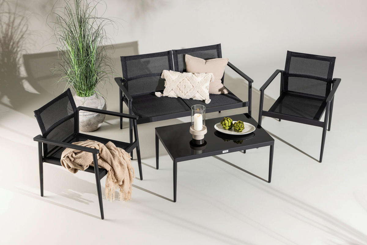 TRÄDGÅRDSGRUPP  - svart, Klassisk, metall/glas - Gardenson