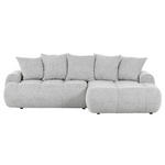 ECKSOFA  in Flachgewebe Greige  - Greige/Schwarz, KONVENTIONELL, Kunststoff/Textil (276/175cm) - Carryhome