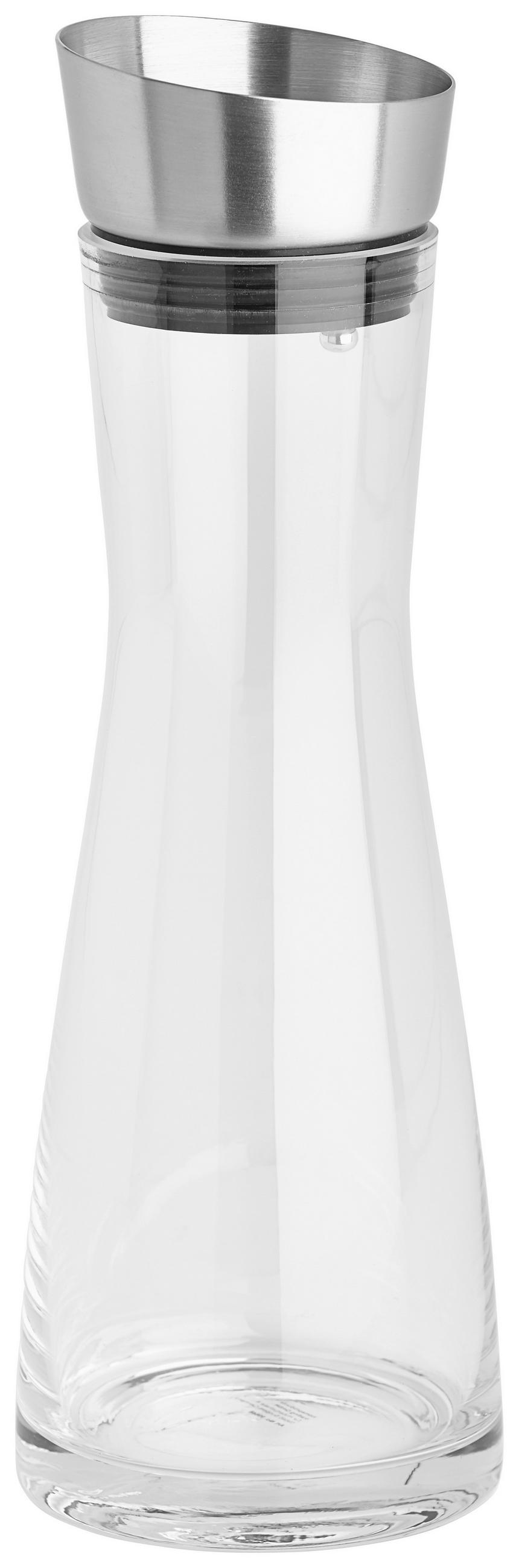 WASSERKARAFFE 0,9 L    - Basics, Glas/Metall (10/30cm) - Blomus