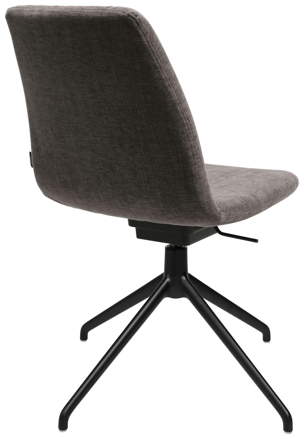 STUHL  in Stahl Flachgewebe  - Taupe, Design, Textil/Metall (46/85-88/55cm) - Johann Jakob